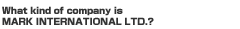 What kind of company is MARK INTERNATIONAL LTD.?